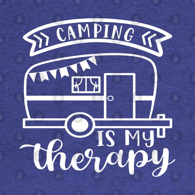 Camping Is My Therapy Camper RV by GlimmerDesigns